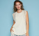 Round neck sleeveless Top