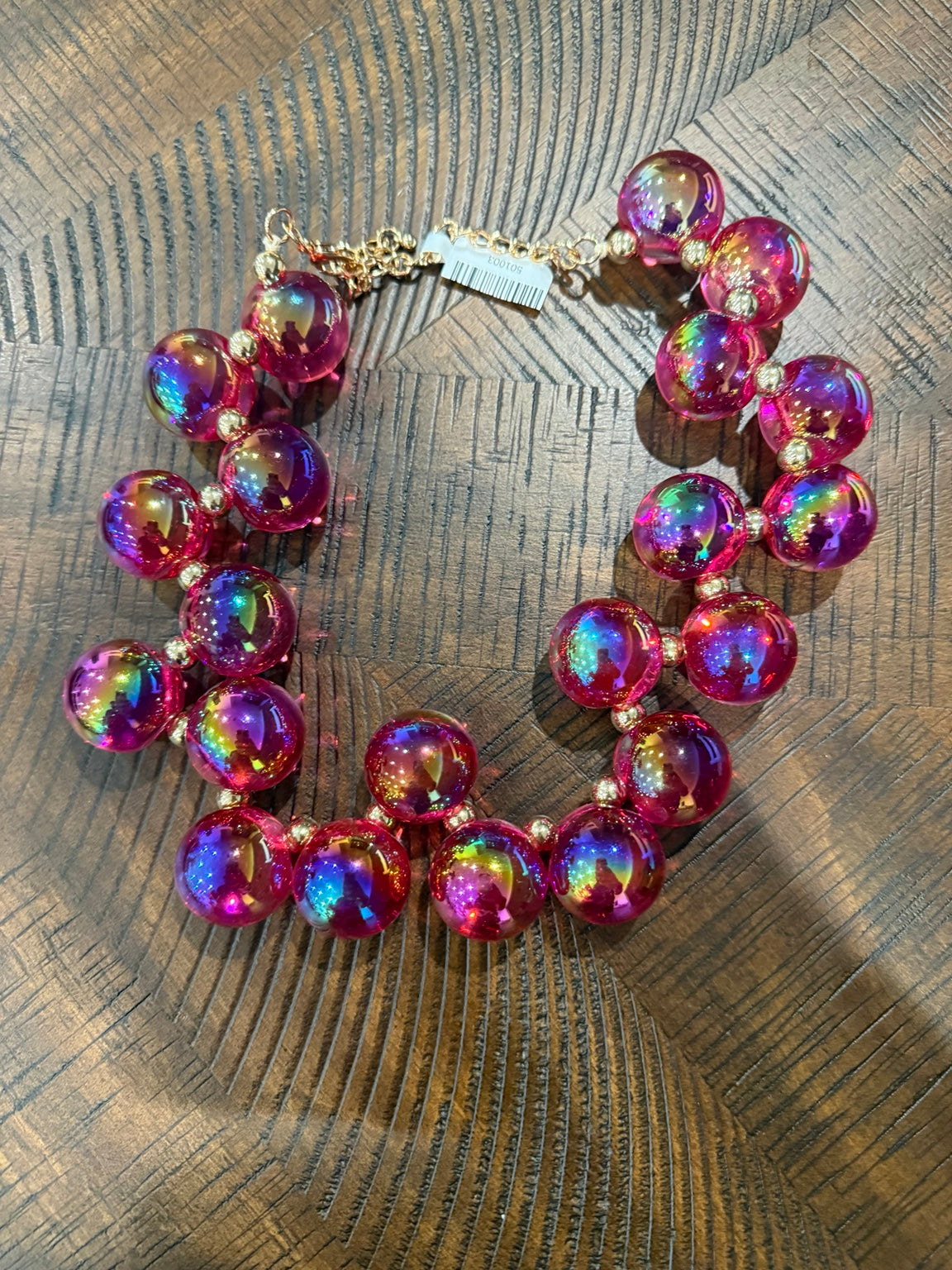 Queen Gypsy bubble necklace Pink