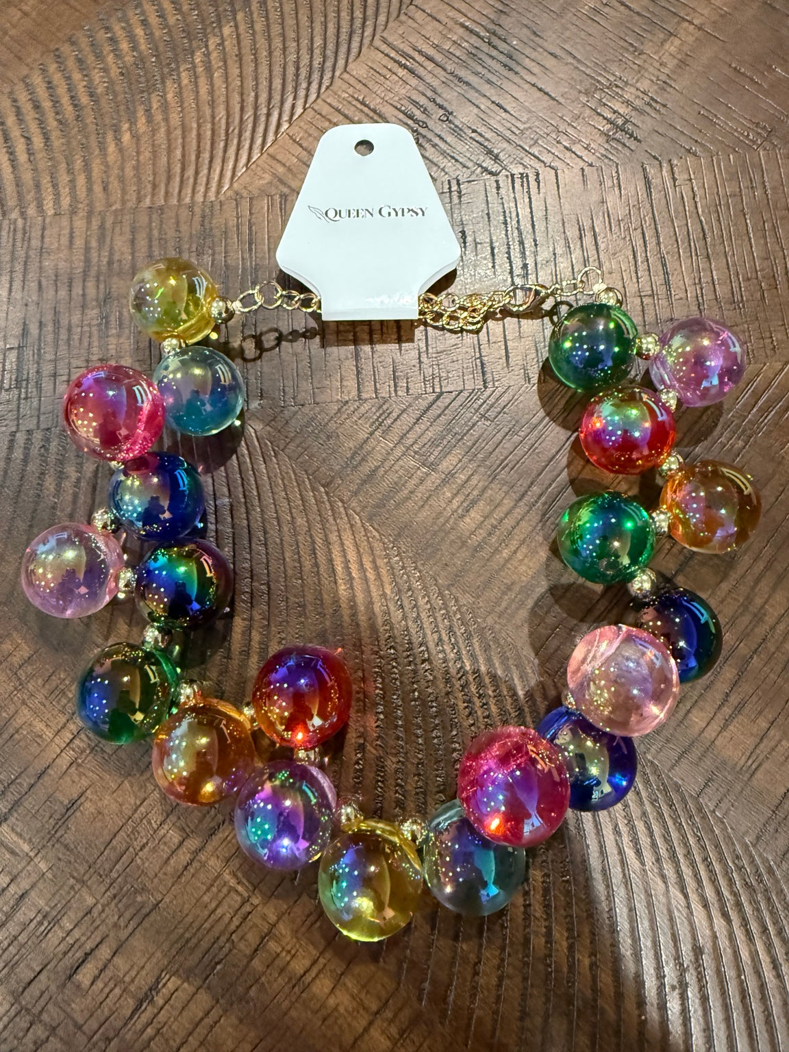 Queen Gypsy multicolor bubble necklace