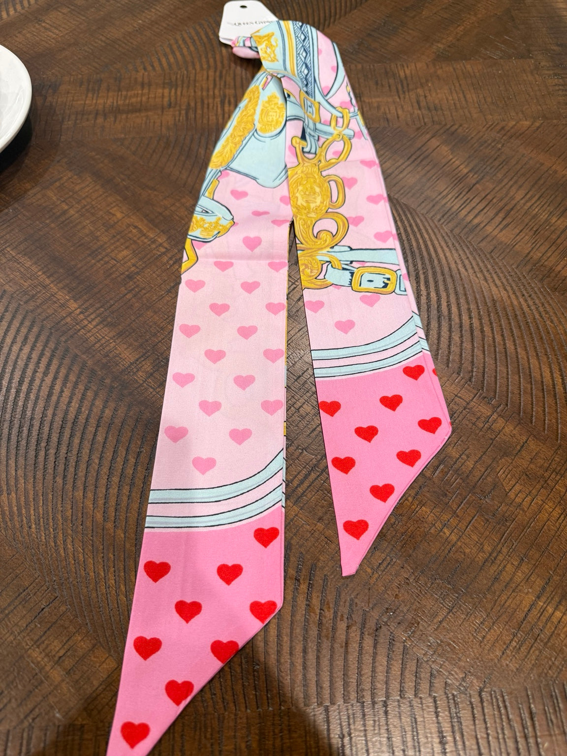 Queen Gypsy twilly scarf - Pink Hearts