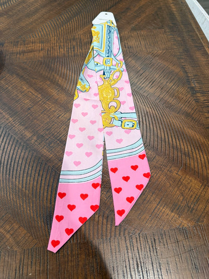 Queen Gypsy twilly scarf - Pink Hearts