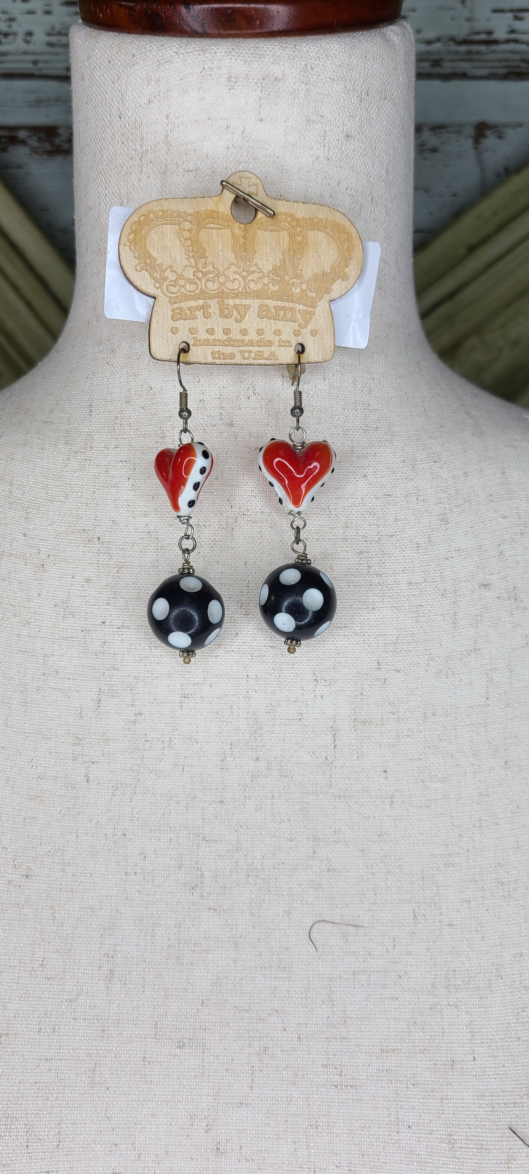 Art by Amy Heart Dangle Ears