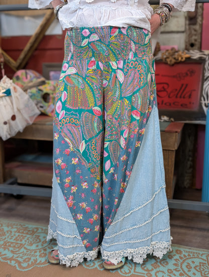 Oli and hali Smocking Wovn Pant