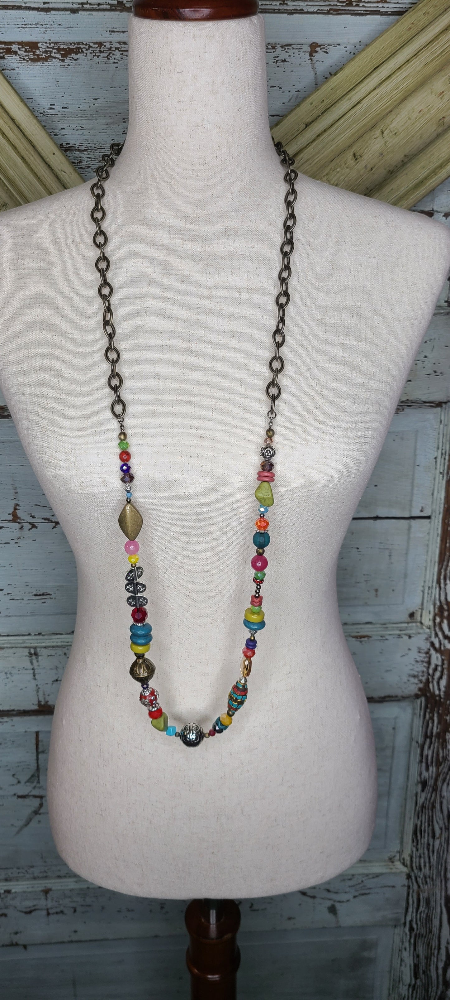 Lost&Found Multi Color Bead Necklace