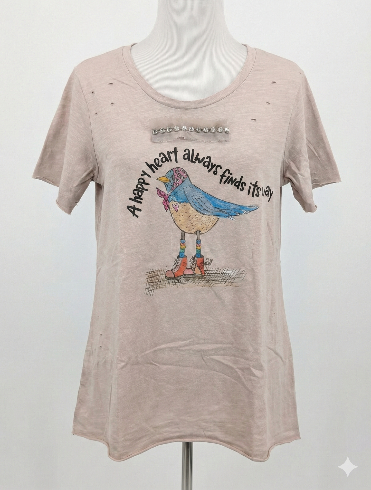 A Rare Bird A Happy Heart Graphic Tee