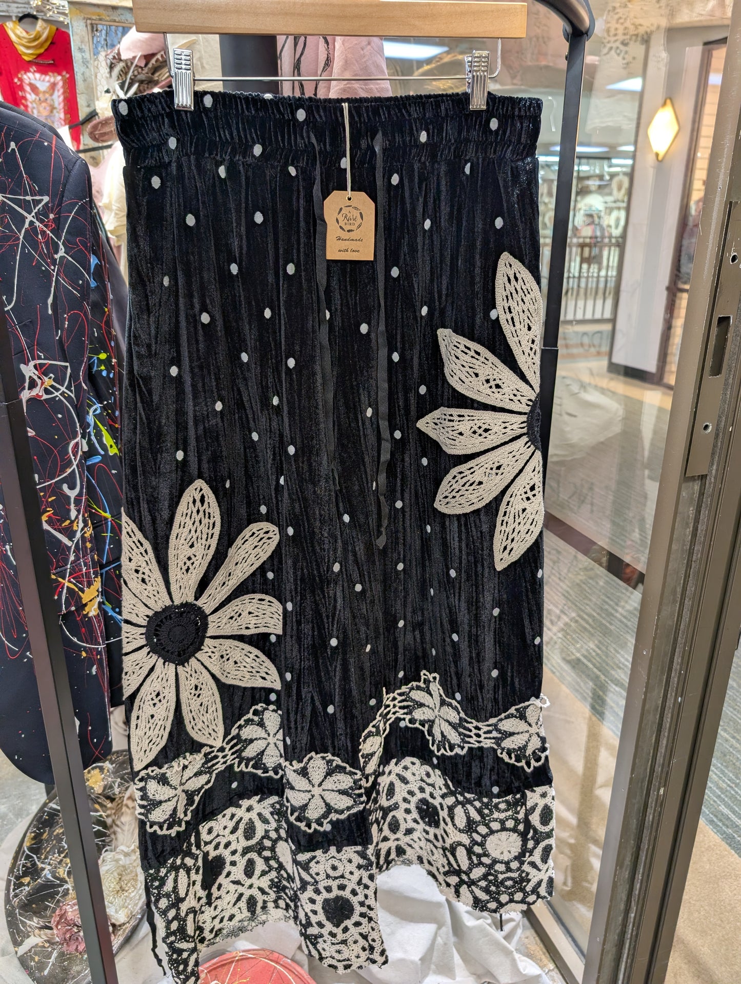 Pre Order A Rare Bird Velvet Daisy Pantaloons