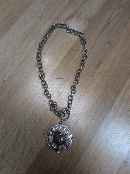 Alice Chunky Silver Boho Necklace