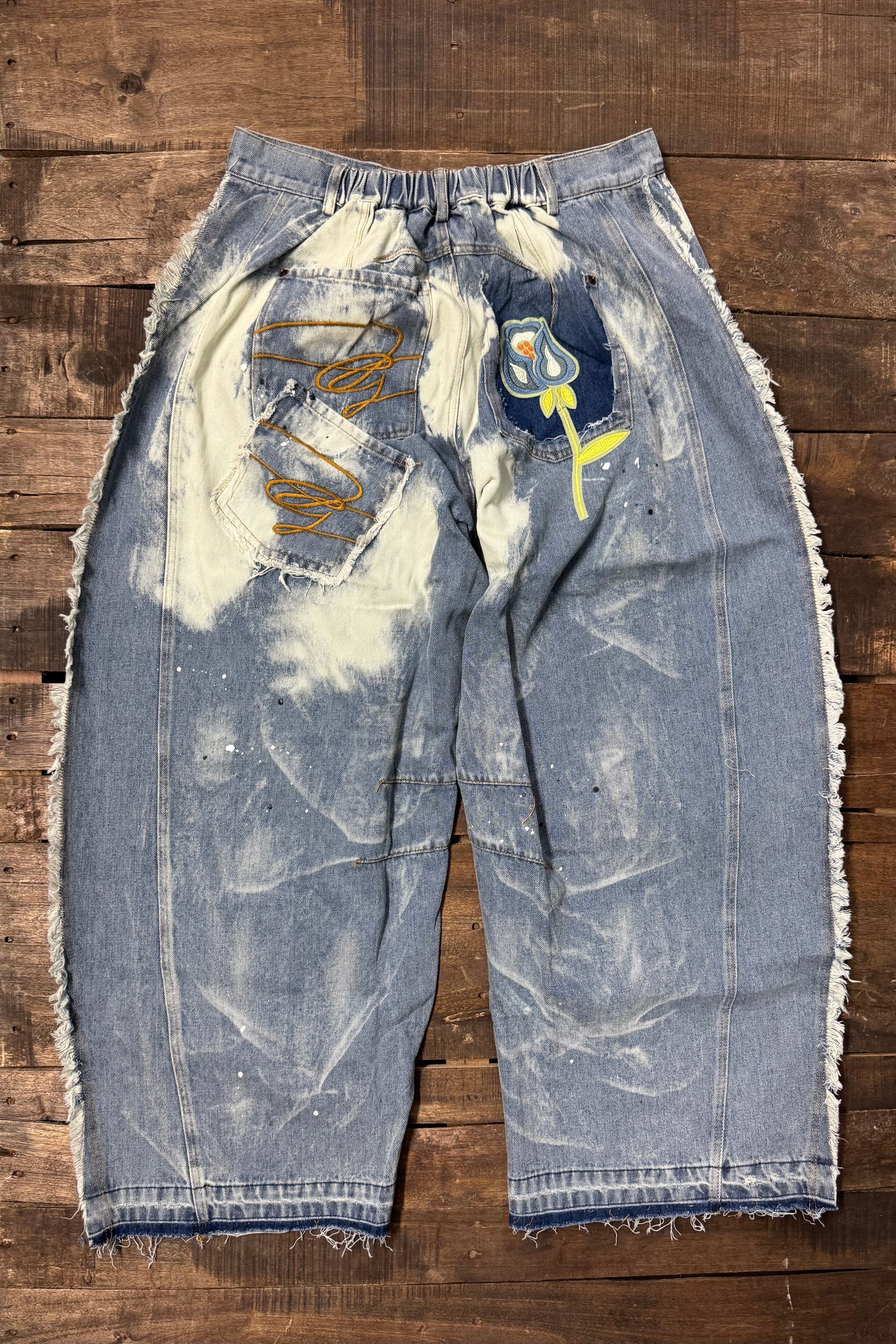 Jaded Gypsy Wildbloom Barrel Jeans