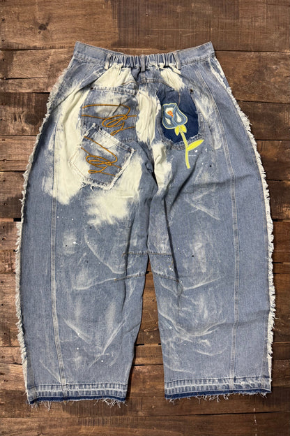Jaded Gypsy Wildbloom Barrel Jeans