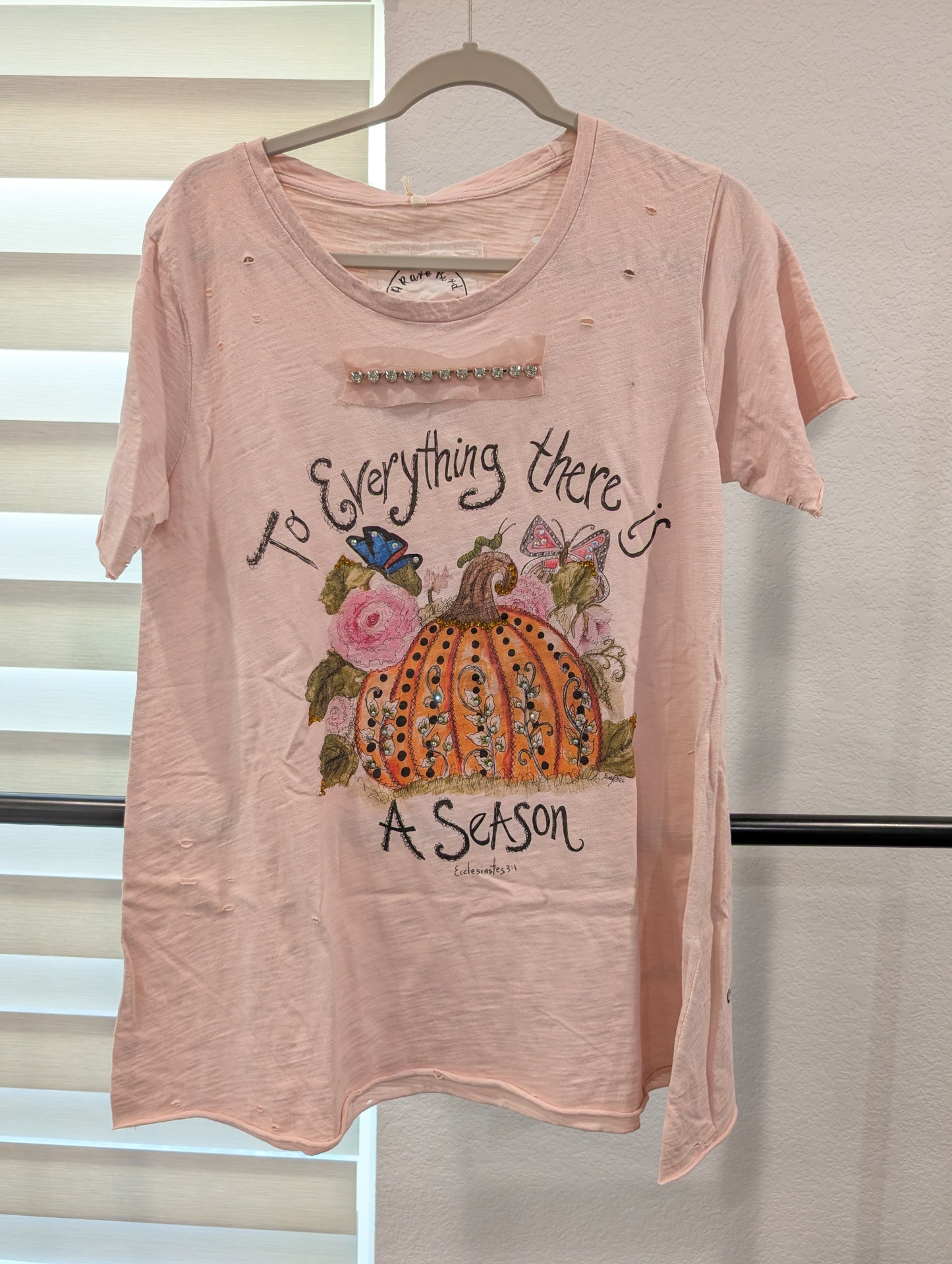 Pre Order A Rare Bird To Everything There Is A Season Rhinestone Tee