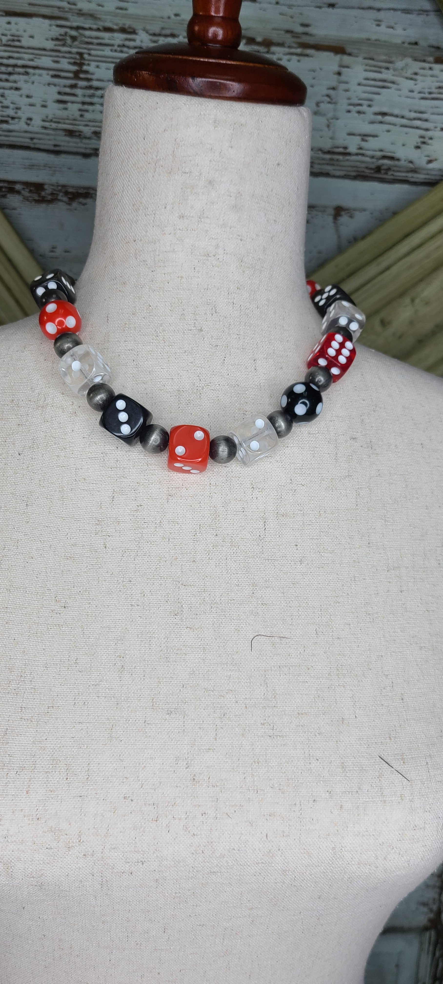 Art by Amy multi Dice Necklace