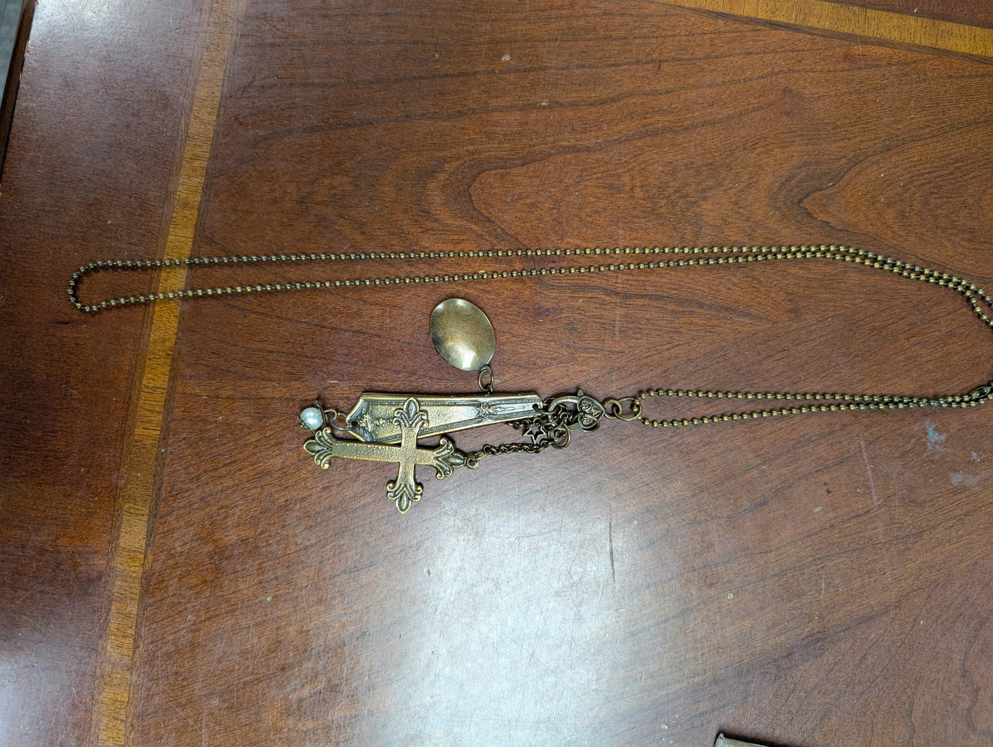 Pre-Order Paper Lace Cross Charm Necklace