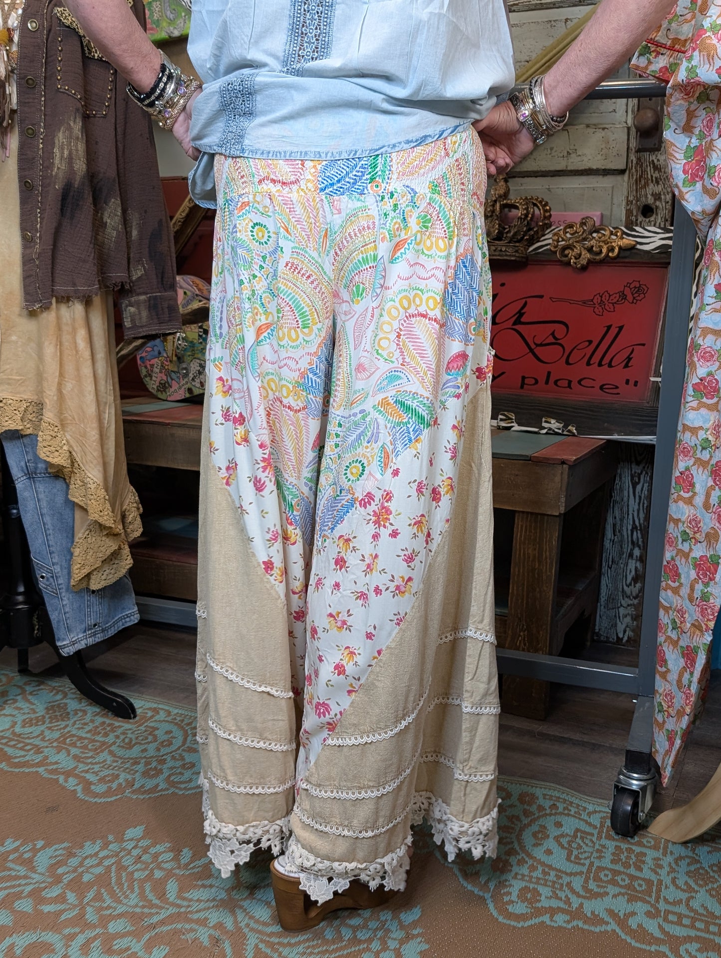 Oli and hali Smocking Wovn Pant