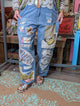 Paper Lace Butterfly Patchwork Jeans