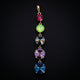 Multi Color Crystal Charm Pendant