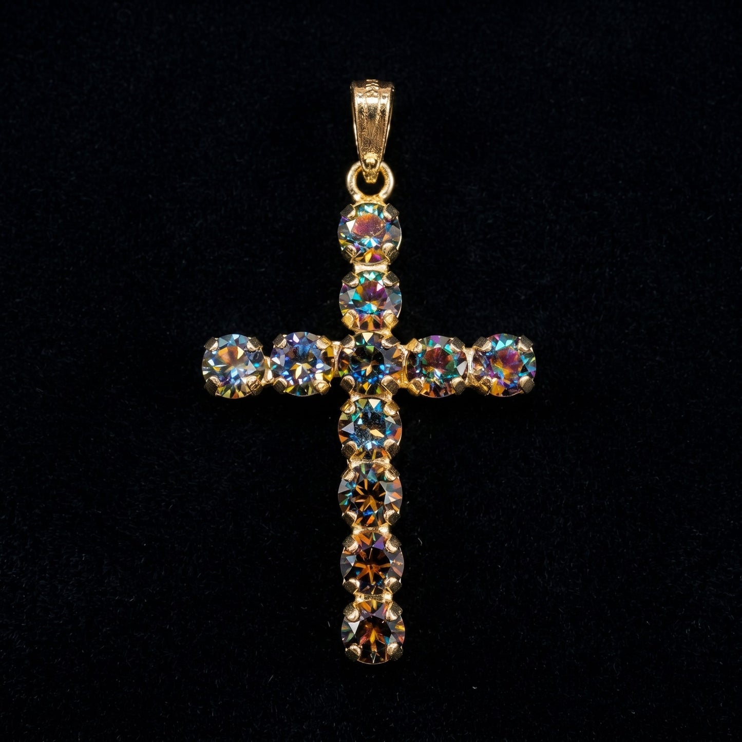 Small Gold Cross Pendant