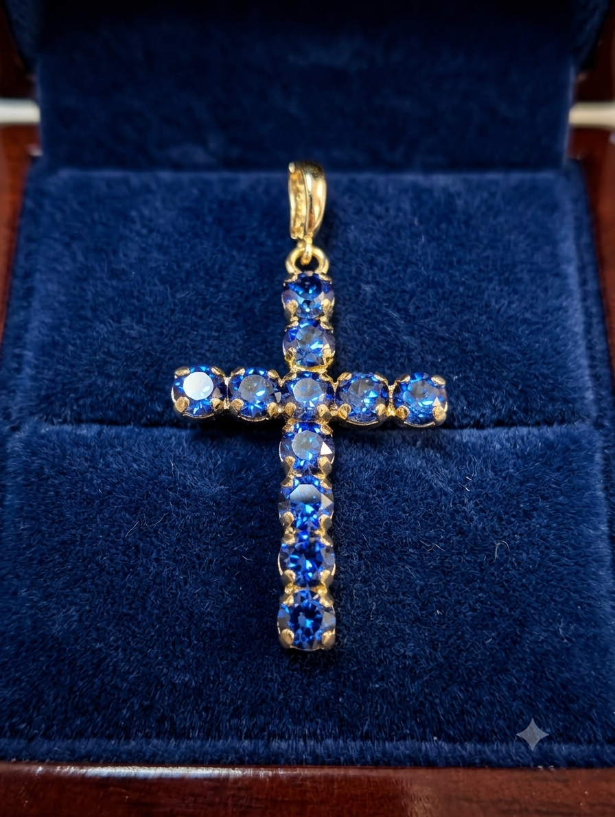 Small Gold Cross Pendant