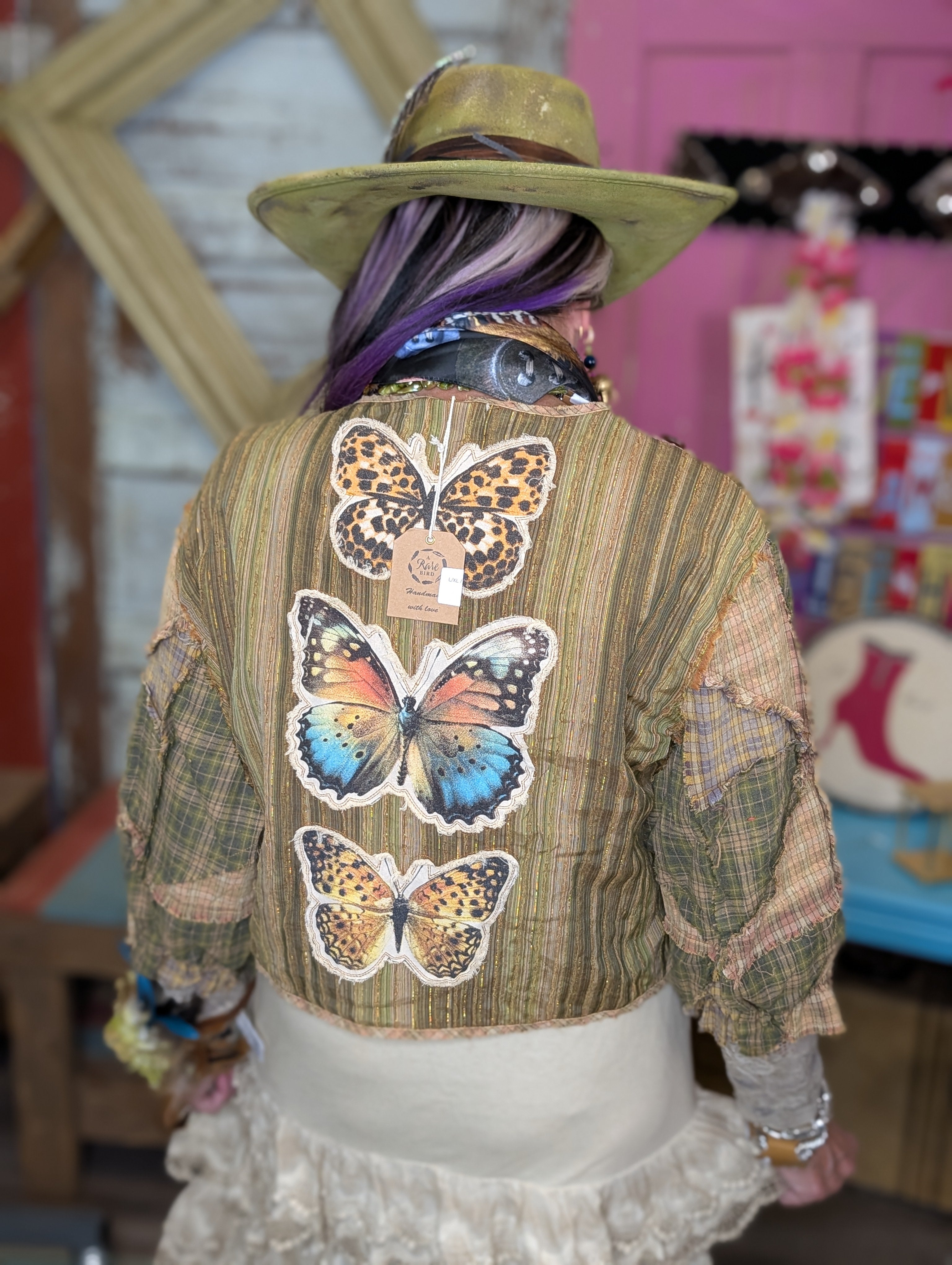 A Rare Bird Button Butterfly Top