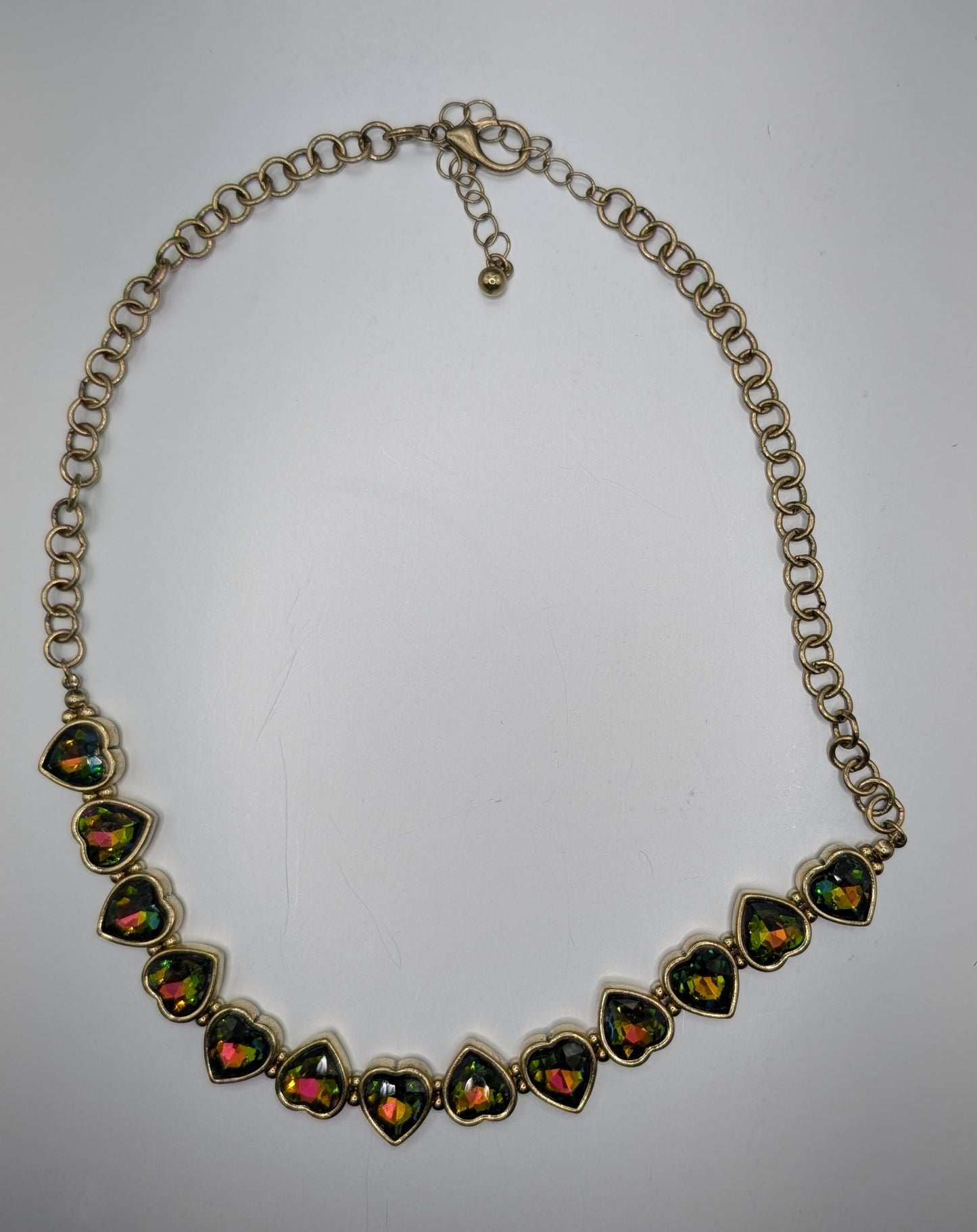 alice from dallas crystal heart neckless