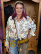 Oli and hali Button Front Collard Shirt