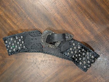 Kurtman Gunmetal Leather Belt