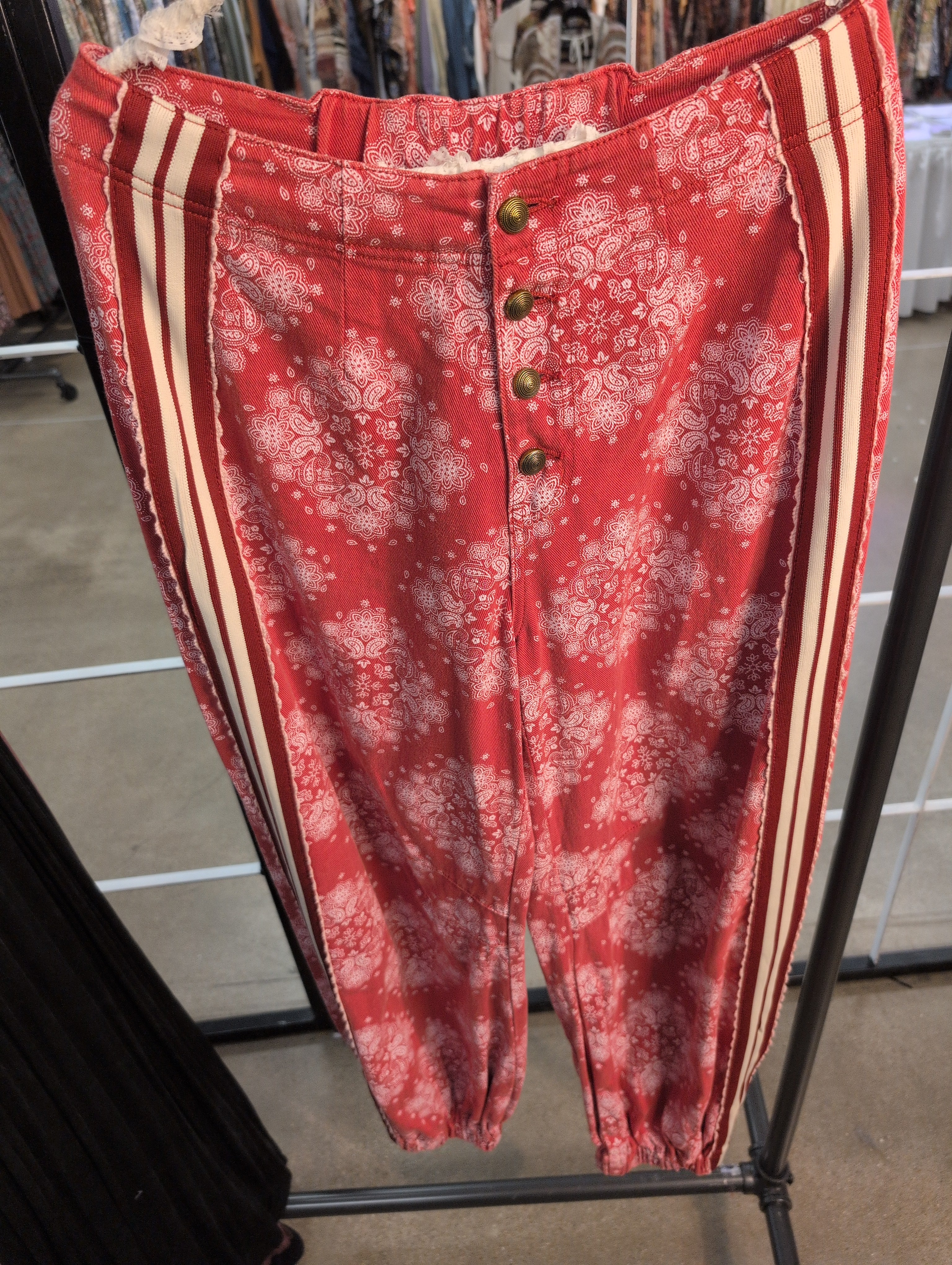 Pre Order POL YKP235 Red Paisley pants