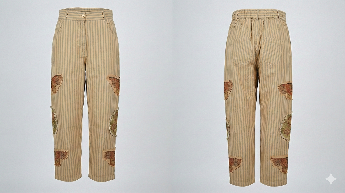 A Rare Bird butterfly Strip pant