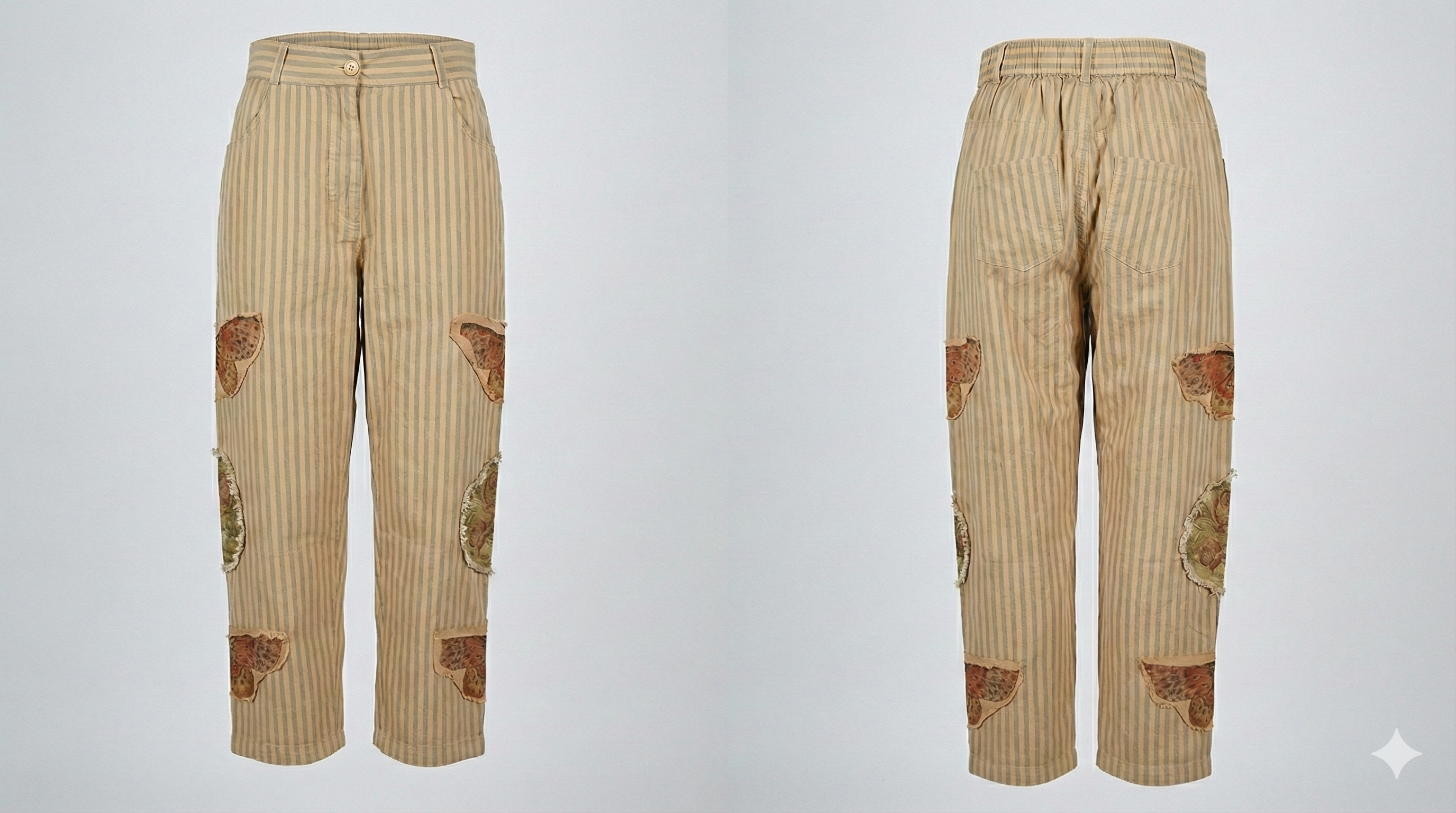 A Rare Bird butterfly Strip pant