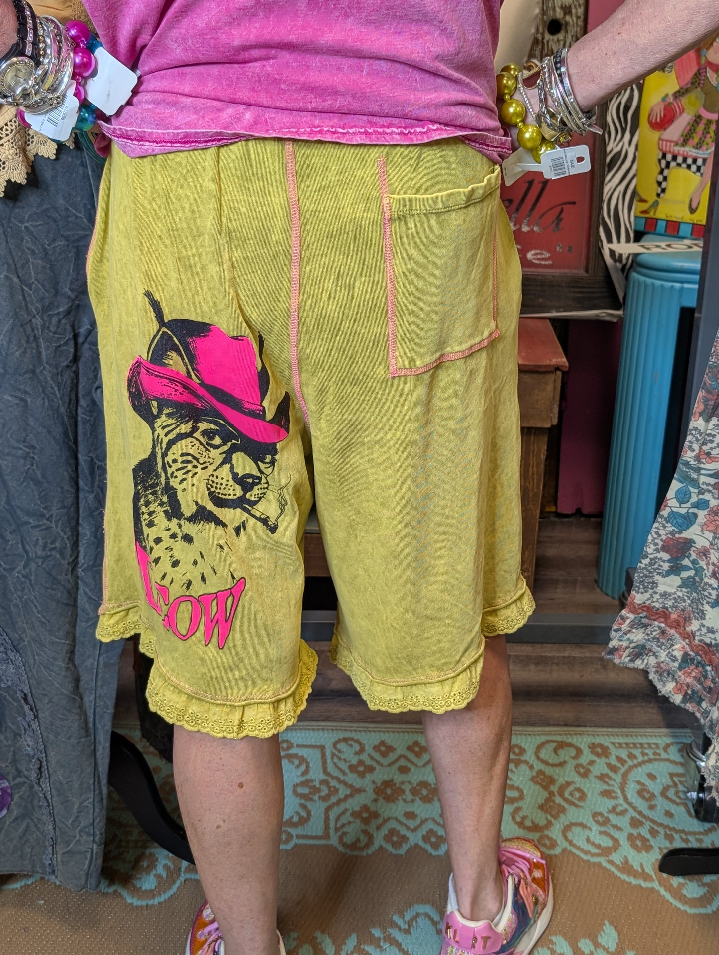 I Love Linen Dragon Spirit Shorts