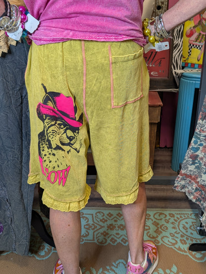 I Love Linen Dragon Spirit Shorts