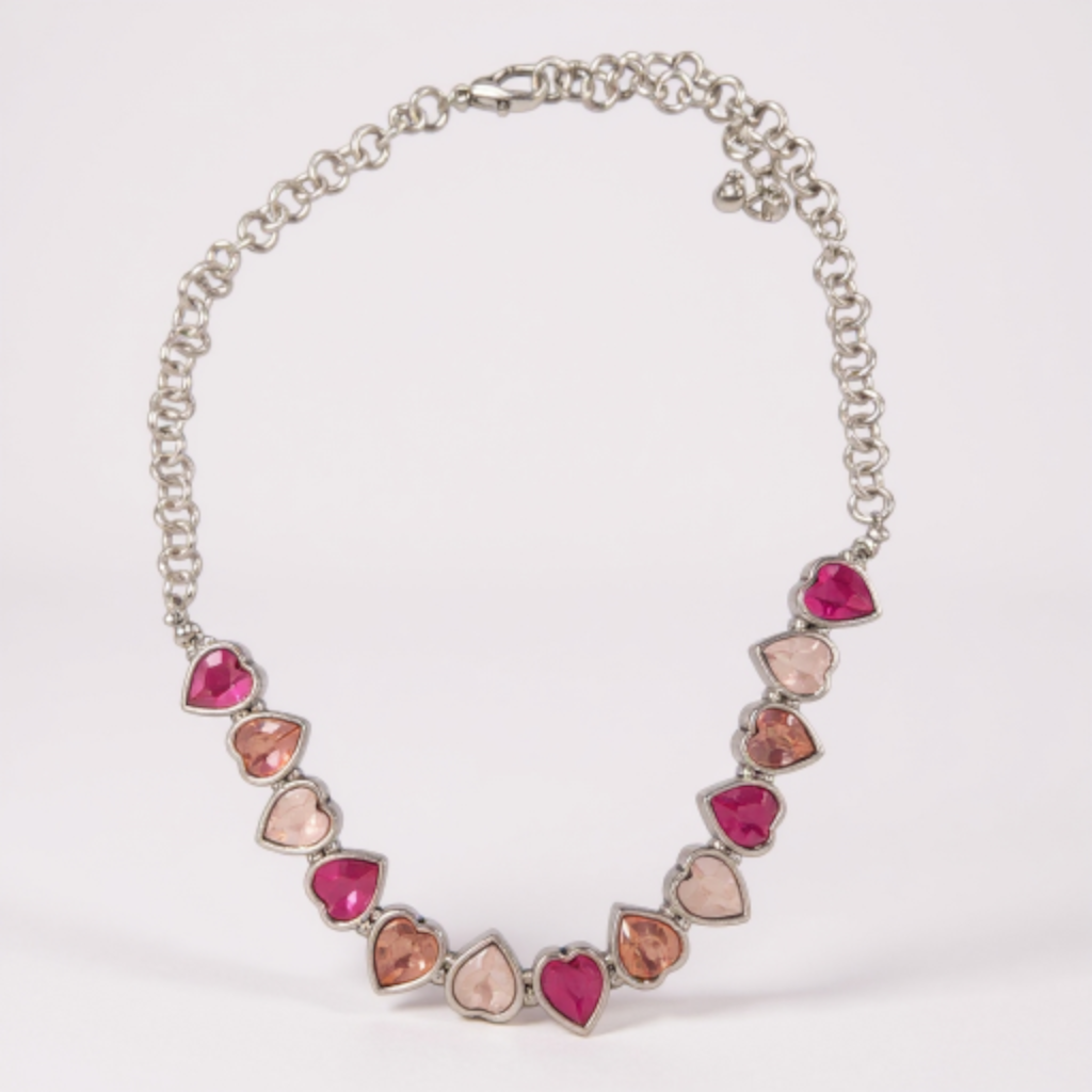 alice from dallas crystal heart neckless