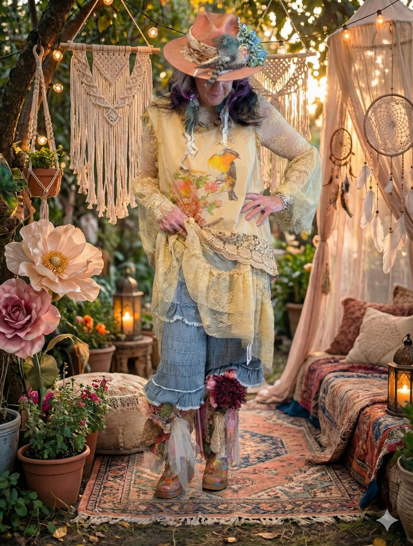 A Rare Bird Tensel Bloomers