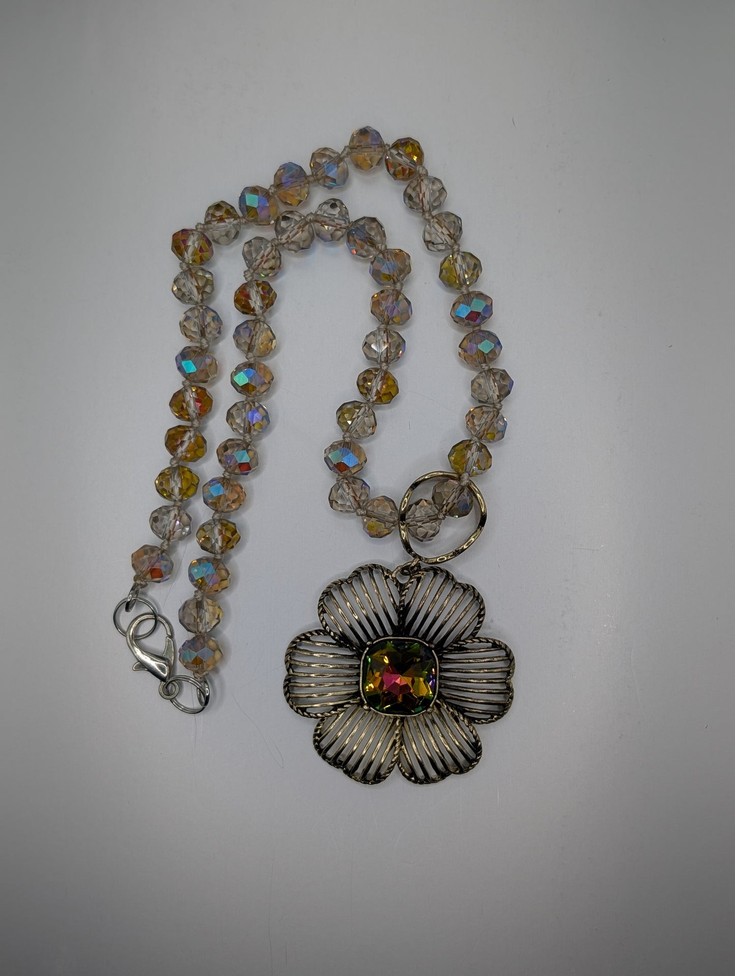 Alice Crystal Flower Necklace
