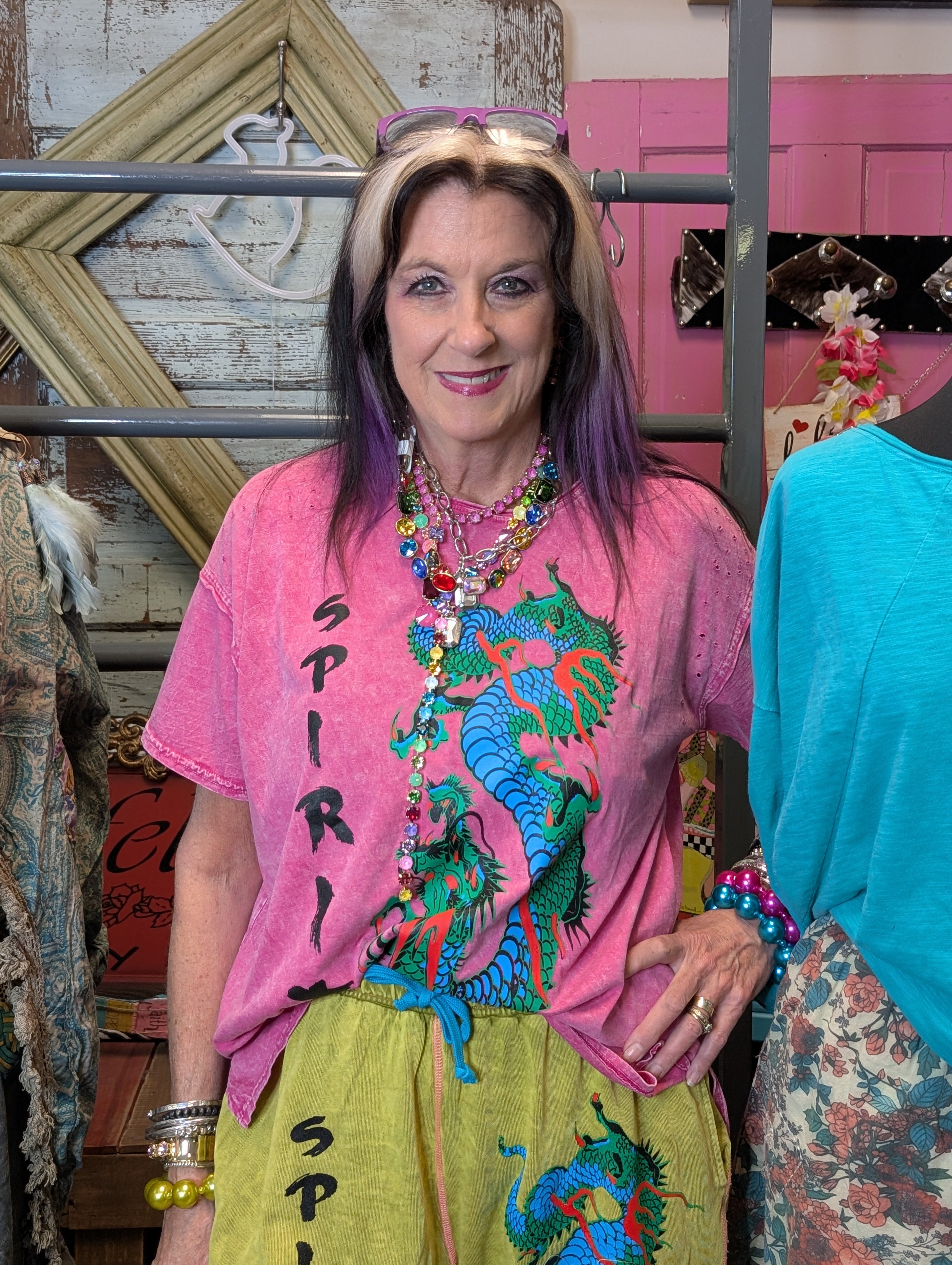 I Love Linen Dragon Spirit Top