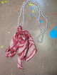 A Rare Bird Twilly Pearl Scarf Necklace ( Polka Dot)
