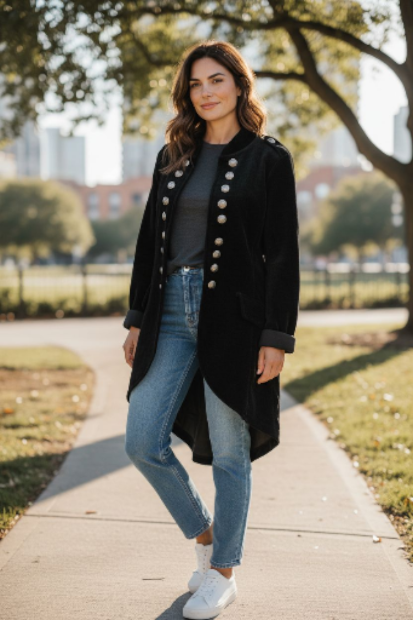 I Love Linen Sarget Pepper Jacket