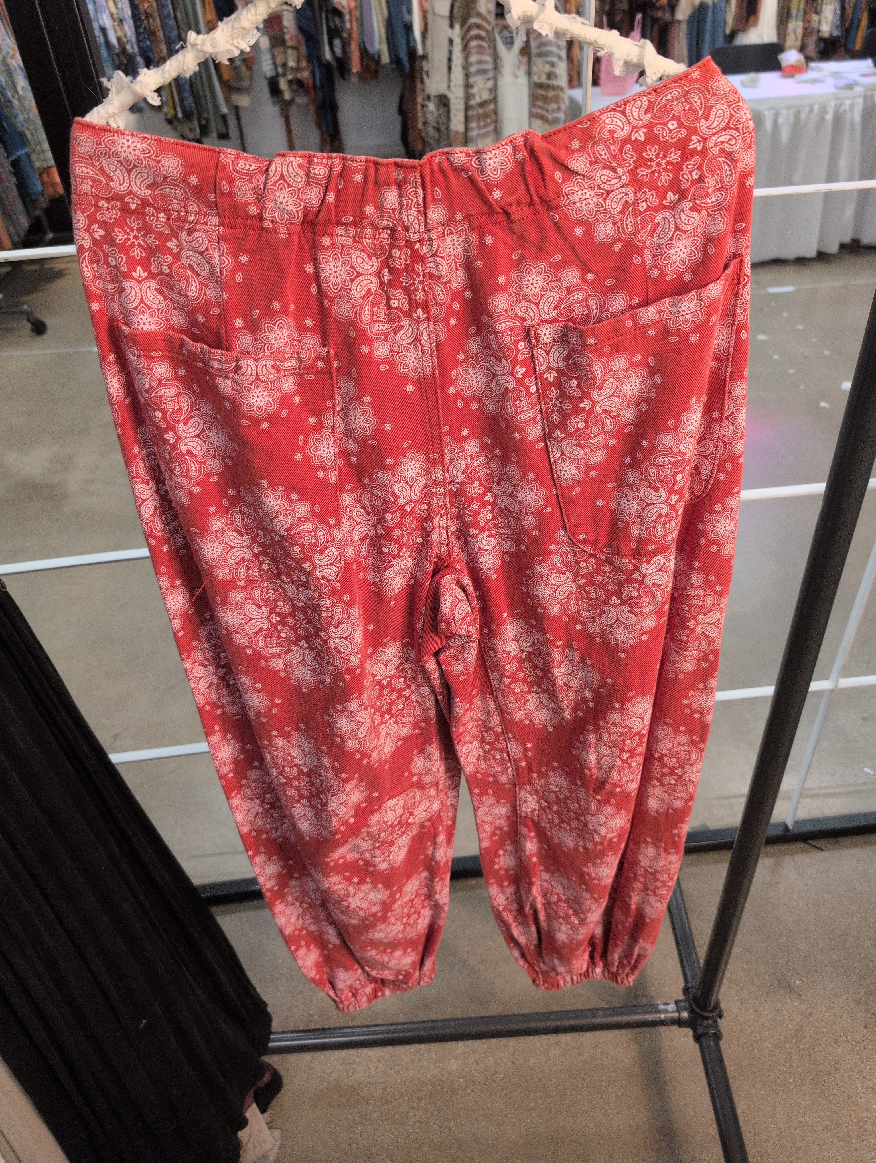 Pre Order POL YKP235 Red Paisley pants