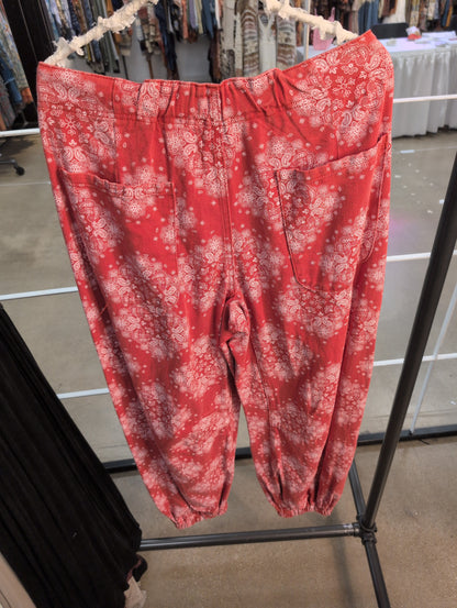 Pre Order POL YKP235 Red Paisley pants