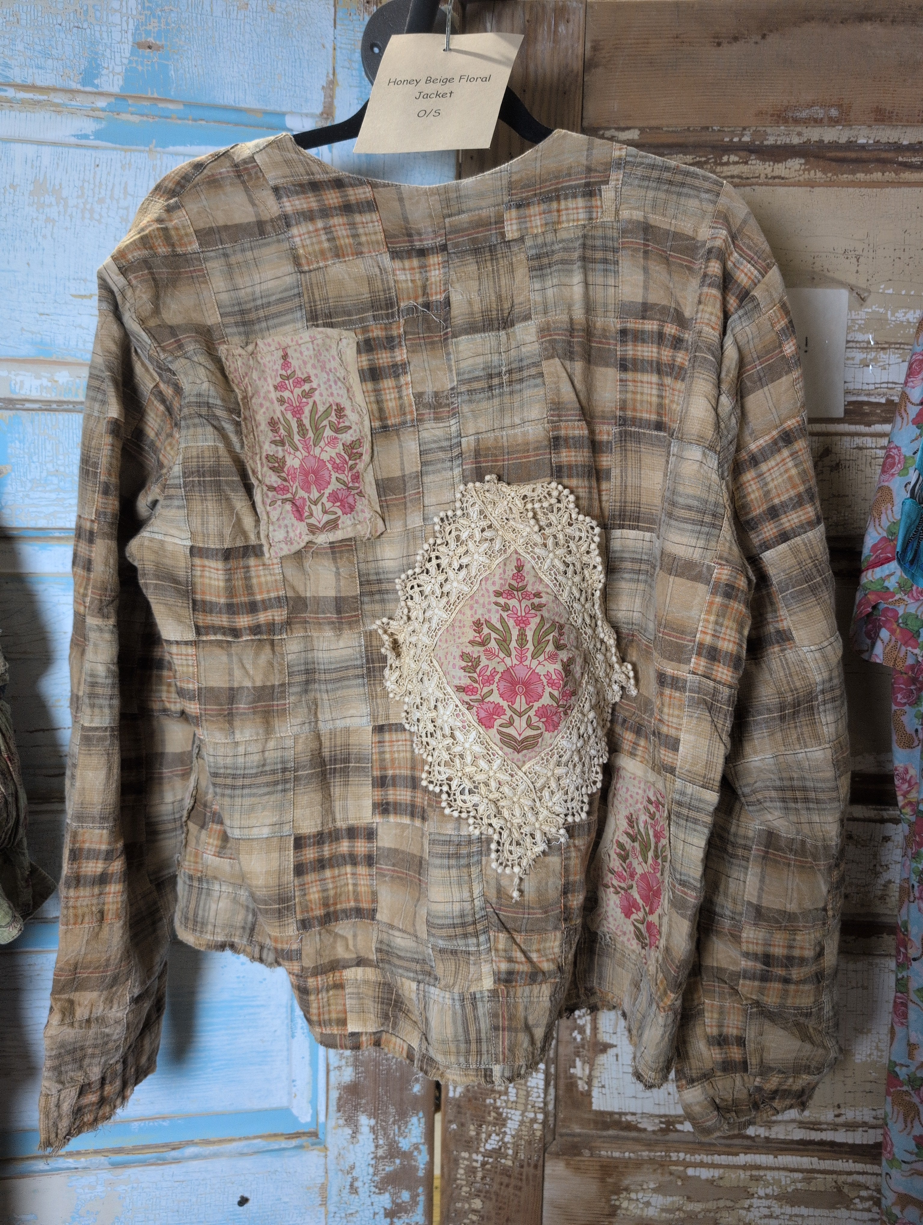 A Rare Bird Honey Beige Floral Jacket