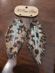 A Rare Bird Leapard Feather Earings