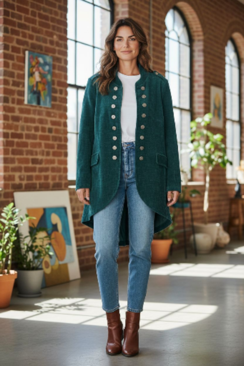 I Love Linen Sarget Pepper Jacket