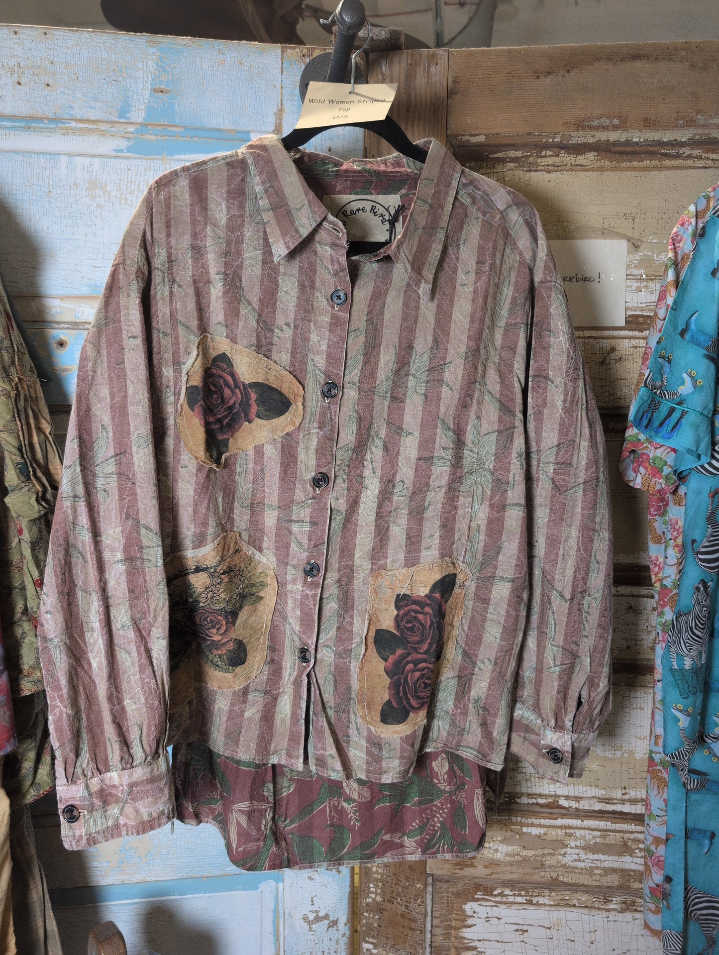 A Rare Bird Wild Woman Stripes Top