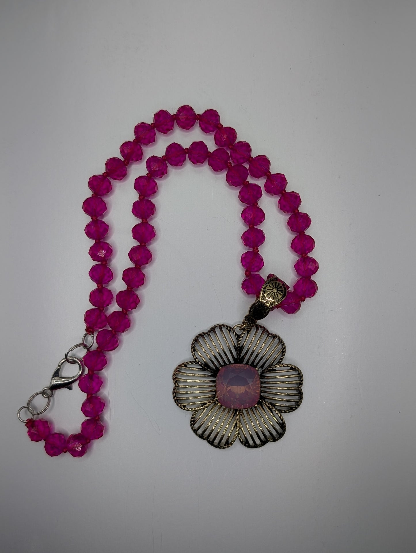 Alice Crystal Flower Necklace