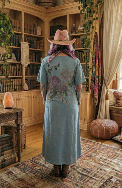 A Rare Bird Blue T Shirt Dress
