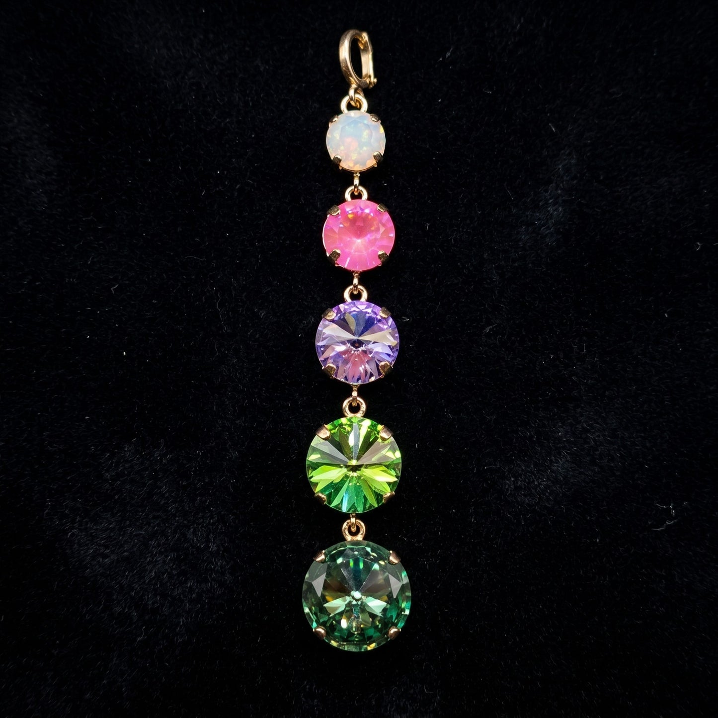 4 Crystal Lariat Pendant