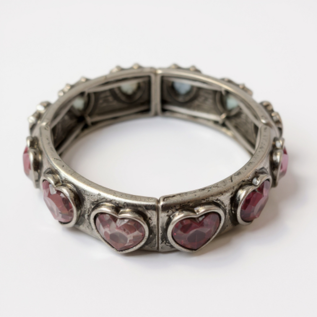 Alice Accessories To-Go Crystal Heart Bracelet