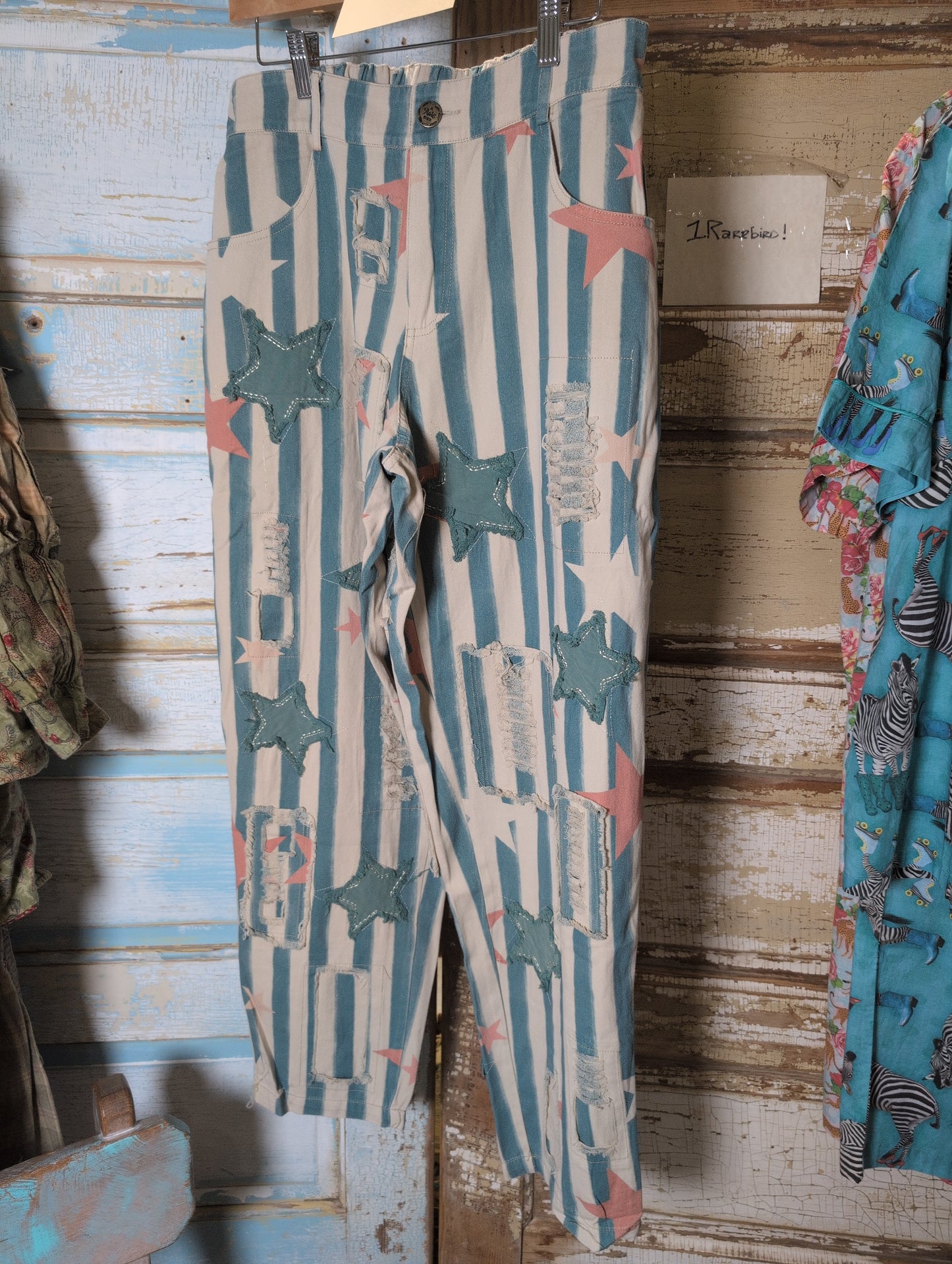 A Rare Bird Striped and Stars Pants