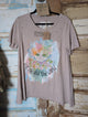 A Rare Bird Just me and the World Vintage Rhinestone Tees