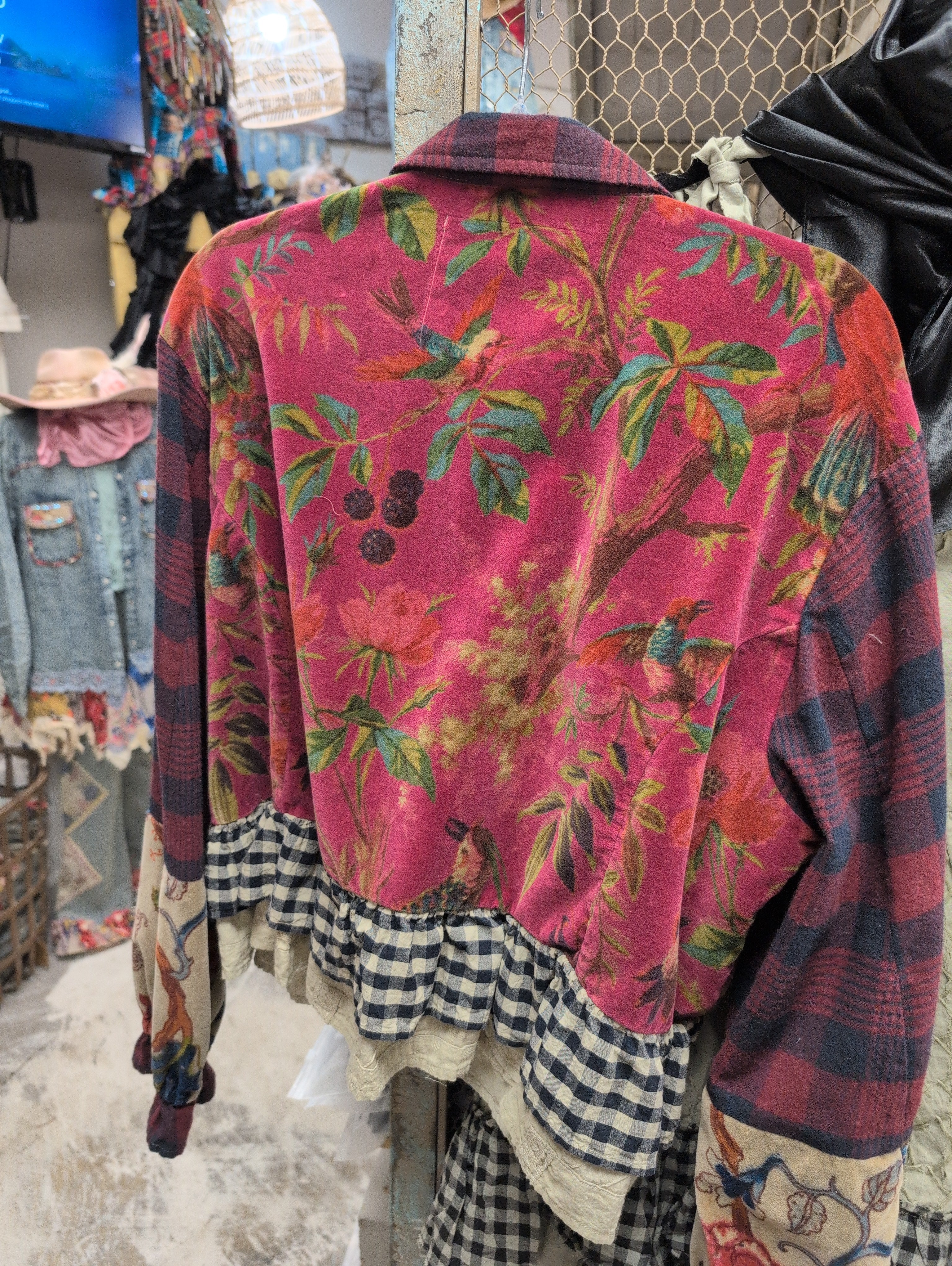 A Rare Bird Velvet Check Jacket
