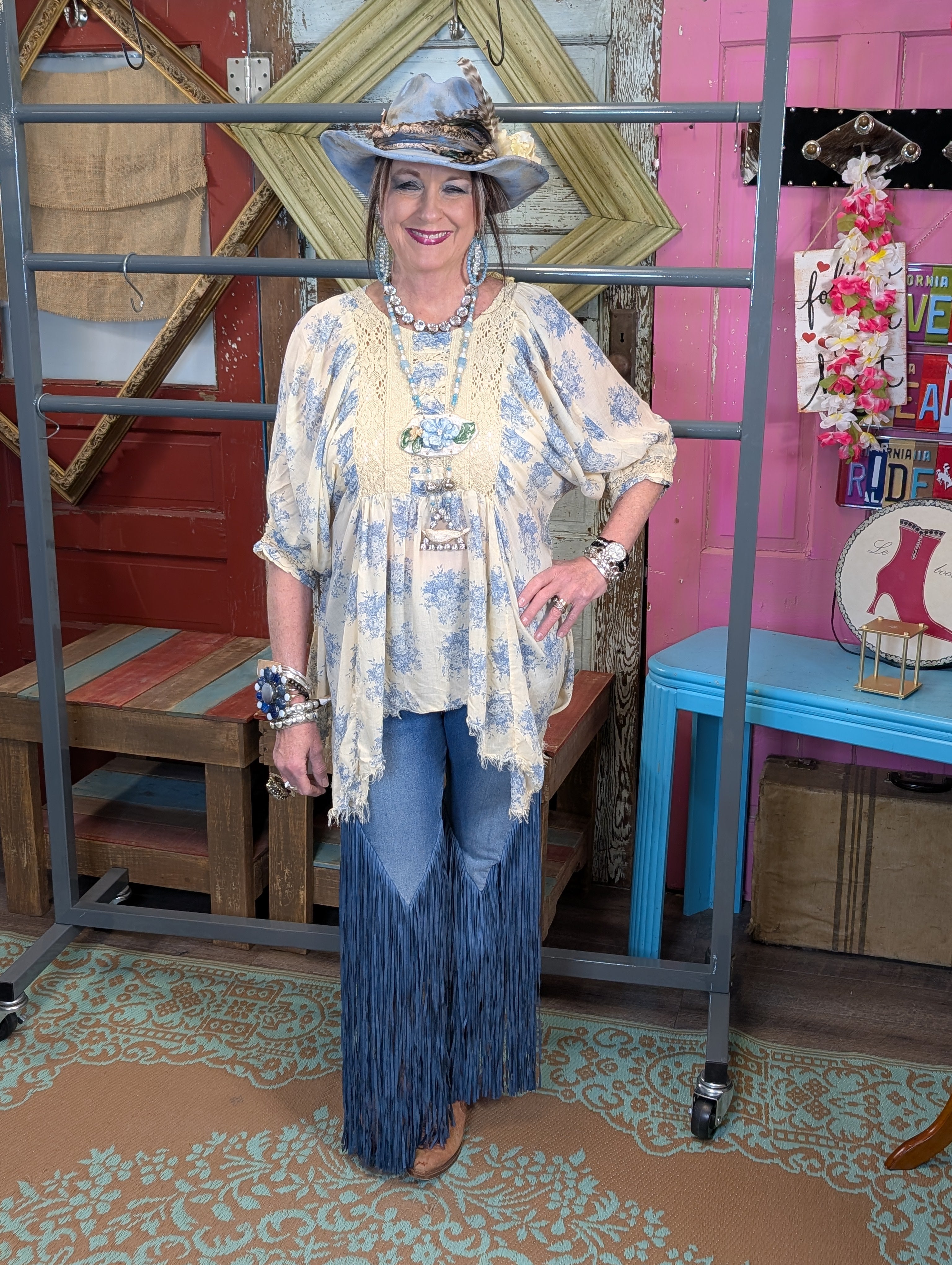 A Rare Bird Fringed jeans